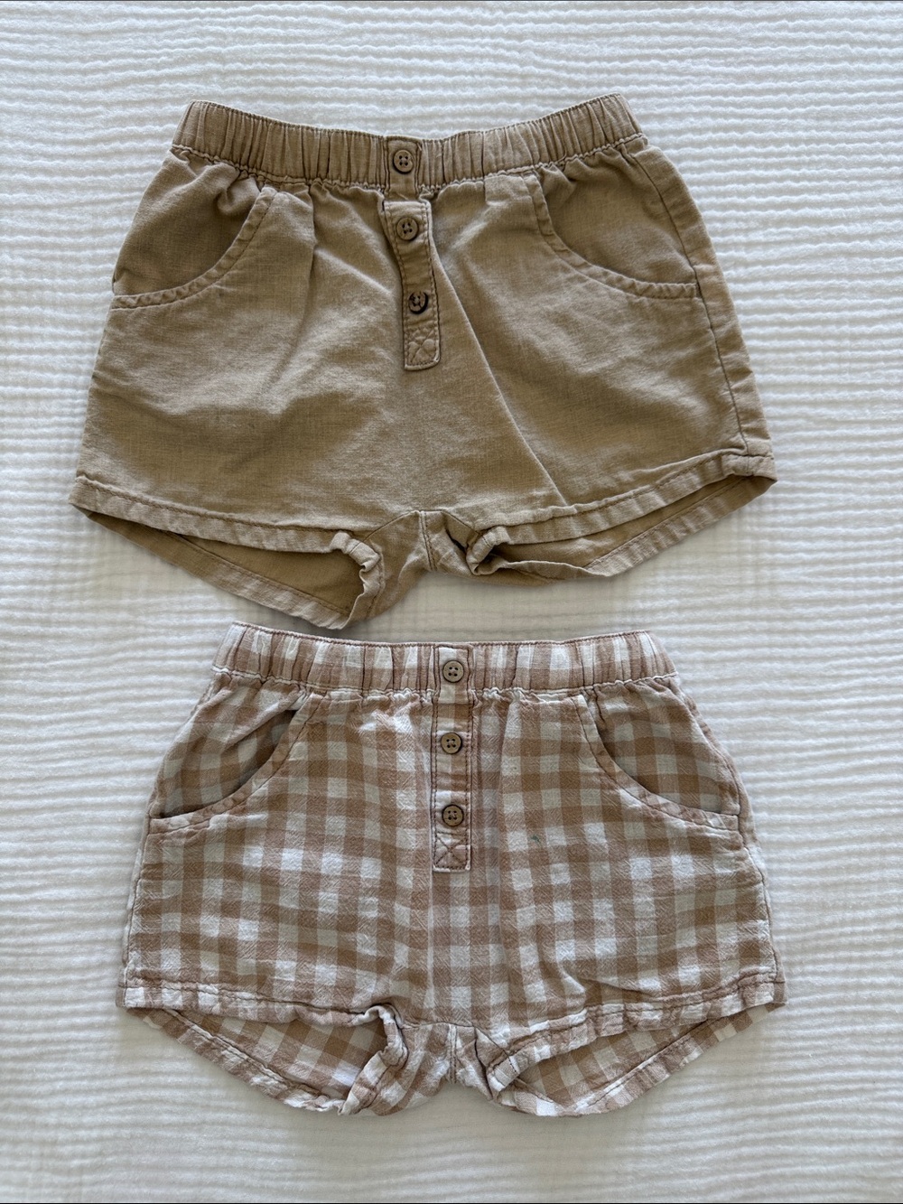 Girls' Tan Shorts Set - 2-Pack